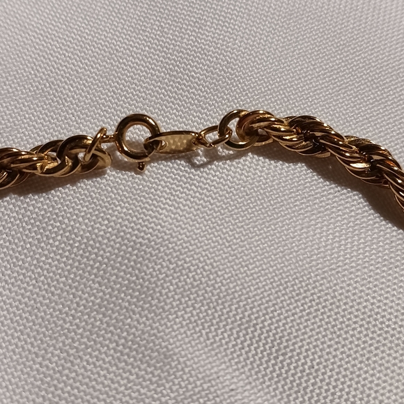 Trifari Twisted Goldtone Necklace - Picture 3 of 5